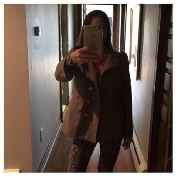 Forever 21 gray peacoat size small - Picture 4 of 4
